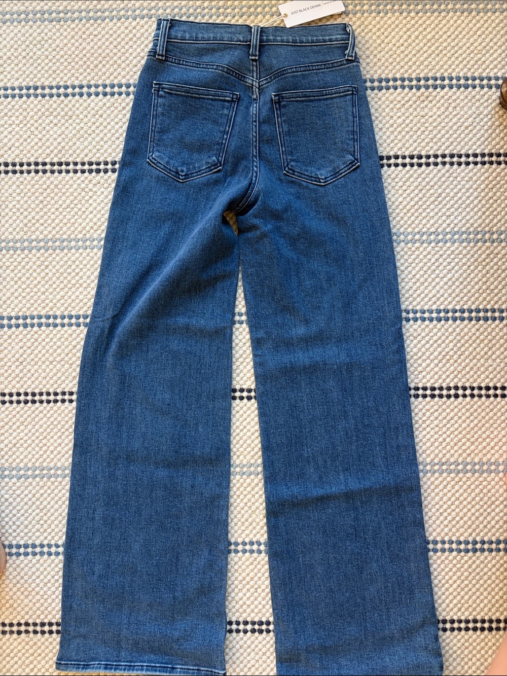 Just black denim palazzo jeans size 24 - Picture 3 of 3